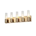 Vanité incandescence Dainolite TBE-225W-AGB Tube 4-Lumières Laiton vieilli 240W