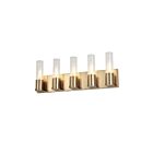 Vanité incandescence Dainolite TBE-225W-AGB Tube 4-Lumières Laiton vieilli 240W