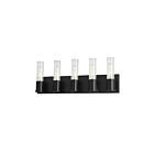 Vanité incandescence Dainolite TBE-225W-MB Tube 5-Lumières Noir mat 300W