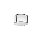Plafonnier encastré incandescent Dainolite TRA-121FH-BK-WH Trapazoid 2-Lumières 120W Noir