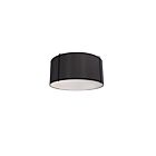 Plafonnier LED à tambour Dainolite Trapezoid TRA-121FH-BK 2-lumières 80W noir