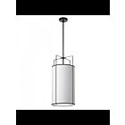 Suspendu Tambour LED Dainolite Trapezoid TRA-124P-BK-WH 4-lumières 240W blanc
