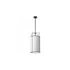 Suspendu Tambour LED Dainolite Trapezoid TRA-124P-BK-WH 4-lumières 240W blanc