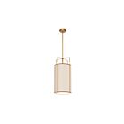 Suspendu Tambour LED Dainolite Trapezoid TRA-124P-GLD-CRM 4-lumières 240W crème