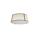 Plafonnier LED Dainolite Trapezoid TRA-224FH-BK-CRM 4-lumières 400W crème