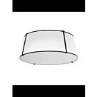 Plafonnier LED Dainolite Trapezoid TRA-224FH-BK-WH 4-lumières 400W blanc