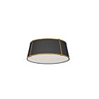 Plafonnier LED Dainolite Trapezoid TRA-224FH-GLD-BK 4-lumières 400W noir