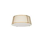 Plafonnier LED Dainolite Trapezoid TRA-224FH-GLD-CRM 4-lumières 400W crème
