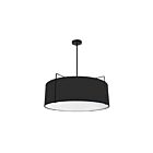 Suspendu Tambour LED Dainolite Trapezoid TRA-244P-BK 4-lumières 400W noir
