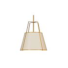 Suspendu LED Dainolite Trapezoid TRA-304P-GLD-CRM 4-lumières 400W crème