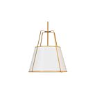 Suspendu LED Dainolite Trapezoid TRA-304P-GLD-WH 4-lumières 400W blanc