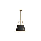 Suspendu LED trapézoïdal Dainolite Trapezoid TRA-331P-GLD-BK 3-lumières 180W noir