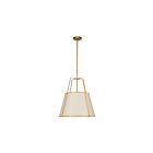 Suspendu LED trapézoïdal Dainolite Trapezoid TRA-331P-GLD-CRM 3-lumières 180W crème