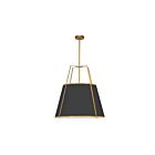 Suspendu LED trapézoïdal Dainolite Trapezoid TRA-3P-GLD-BK 3-lumières 300W noir