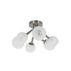 Plafonnier semi encastré halogène Dainolite TWD-166SF-SC séries Tanglewood 6-lumières Chrome satiné 150w