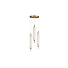 Dainolite TYA-1230LEDP-AGB Typha 3-lumières 30W Laiton vieilli Suspendu