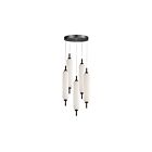 Dainolite TYA-1250LEDP-MB Typha 5-lumières 50W Noir mat Suspendu