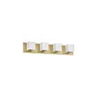 Vanité halogène Dainolite Verona V1230-4W-AGB 240W 4 lumières laiton vieilli
