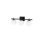 Vanité halogène Dainolite Vivaldi VAD-233W-MB 120W 3 lumières noir mat