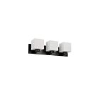 Dainolite VED-223W-MB Veda 3-Lumières 180W Noir mat LED Lumière Vanité