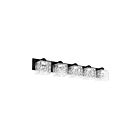Dainolite VED-365W-MB-CLR Veda 5-lumières 300W Noir mat LED Lumière Vanité