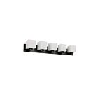 Dainolite VED-365W-MB Veda 5-Lumières 300W Noir mat LED Lumière Vanité