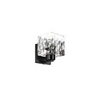 Dainolite VED-51W-MB-CLR Veda 1-lumière 60W Noir mat LED Lumière Vanité
