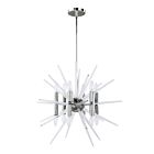 Suspendu incandescent Dainolite VEL-2412C-PC séries Vela 12-lumières Chrome poli 720w