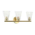 Dainolite VIE-223W-AGB Vienna 3-Lumières 180W Laiton vieilli LED Lumière Vanité