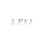Dainolite VIE-304W-PC Vienna 4-Lumières 240W Chromé poli LED Lumière Vanité