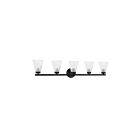 Dainolite VIE-385W-MB Vienna 5-Lumières 300W Noir mat LED Lumière Vanité