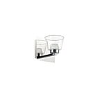 Applique murale DEL Dainolite VLD836-1W-PC 2-lumières Chrome poli 8.5w