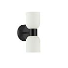 Dainolite VND-102W-MB Vonda 2-Lumières 120W Noir mat LED Applique Murale