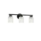 Dainolite VND-213W-MB-ALB Annita 1-lumière 36W Noir mat LED lumière Vanité