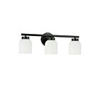Dainolite VND-213W-MB Annita 1-lumière 18W Noir mat LED lumière Vanité