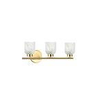Dainolite VND-294W-AGB-ALB Annita 1-lumière 18W Laiton vieilli LED lumière Vanité