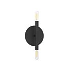 Applique Incandescent Dainolite Wand WAN-132W-MB 120W 2 lumières noir mat