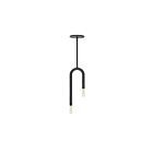 Suspendu incandescent Dainolite Wand WAN-152P-MB 120W 2 lumières noir mat