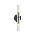 Applique murale Dainolite Wand WAN-192W-MB-AGB-FR 2-Lumières Noir mat 120W