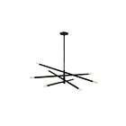 Suspendu incandescent Dainolite Wand WAN-548P-MB 480W 8 lumières noir mat