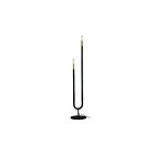 Lampe sur pied Dainolite WAN-602F-MB-AGB Wand 2-Lumières Noir mat 120W