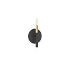 Applique Incandescent Dainolite Wand WAN-91W-MB-AGB 60W 1 lumière noir mat