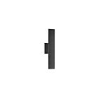 Dainolite WEA-1818LEDW-MB Wheatherly 1-Lumière 15W Noir mat LED Applique Murale 3000K