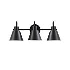 Dainolite WES-203W-MB Annita 1-lumière 18W Noir mat LED lumière Vanité