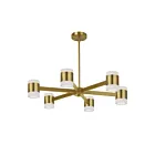 Lustre LED Dainolite WLS-2884LEDC-AGB Wilson Laiton vieilli 84W