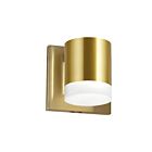 Dainolite WLS-57LEDW-AGB Wilson 1-Lumière 7W Laiton vieilli LED Applique Murale 3000K