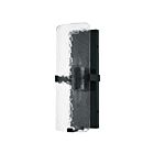 Dainolite WNE-152W-MB-CLR Winnie 2-Lumières 120W Effacer motif et Noir mat LED Applique Murale