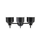 Dainolite WRG-213W-MB Annita 1-lumière 18W Noir mat LED lumière Vanité