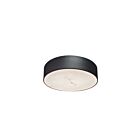 Dainolite WSH-1220LEDFH-MB Walsh 1-Lumière 20W Albâtre et noir mat LED Plafonnier encastré 3000K