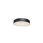 Dainolite WSH-1630LEDFH-MB Walsh 1-Lumière 30W Albâtre et noir mat LED Plafonnier encastré 3000K